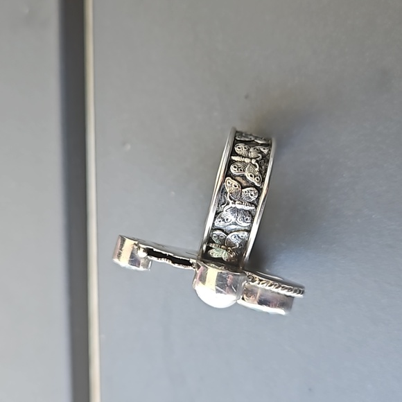 Echo Of A Dreamer Sterling Silver Butterfly Ring - Picture 8 of 8